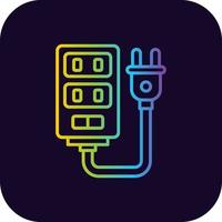 Power Strip Creative Icon Design vector