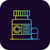 Vitamins Creative Icon Design vector