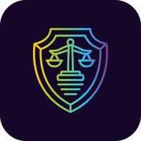 Justice Creative Icon Design vector