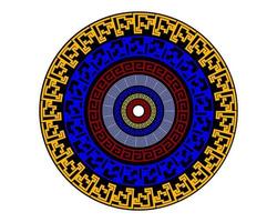 geometric shapes in a circle vector