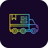 Delivery Truck Creative Icon Design vector