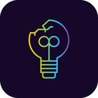 Light Bulb Creative Icon Design vector