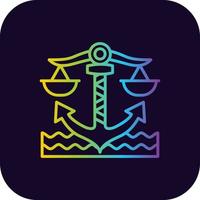 Law Creative Icon Design vector