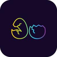 Broken Eggs Creative Icon Design vector