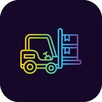 Forklift Creative Icon Design vector