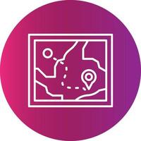 Map Creative Icon Design vector