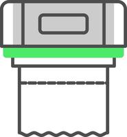 Paper Towel Creative Icon Design vector