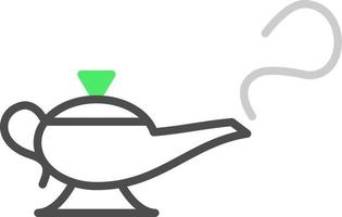 Magic Lamp Creative Icon Design vector