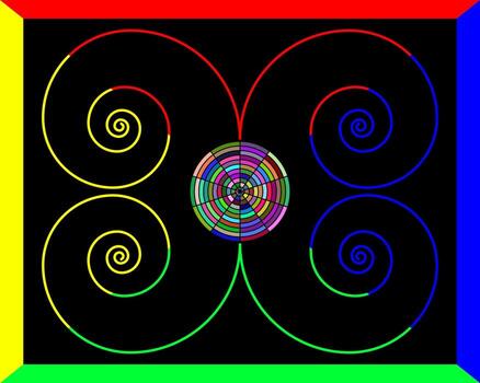 background abstraction with figures vector