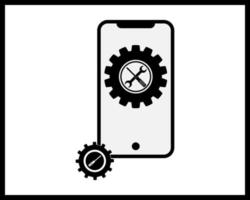 mobile phone workshop vector