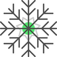 diseño de icono creativo de copo de nieve vector