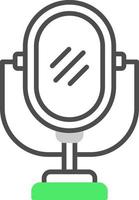 Mirror Creative Icon Design vector