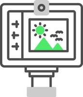 diseño de icono creativo lcd vector