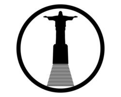 Statue of Christ the Redeemer vector