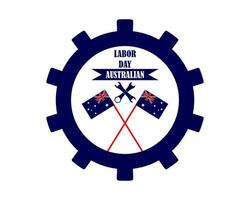 Labor Day Australia vector
