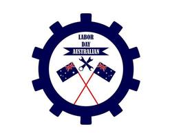 dia del trabajo australia vector