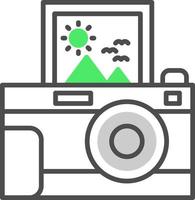 Instant Camera Creative Icon Design vector