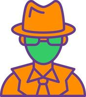 diseño de icono creativo detective vector