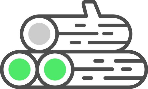 Log Creative Icon Design vector