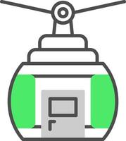 Cable Car Creative Icon Design vector