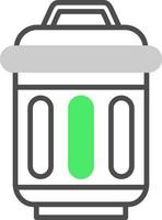 Trash Bin Creative Icon Design vector