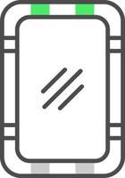 Mirror Creative Icon Design vector