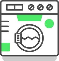 Washing Machine Creative Icon Design vector