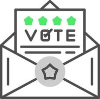 votar diseño de icono creativo vector