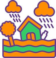 Flood Creative Icon Design vector