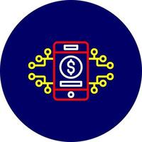 Digital Money Creative Icon Design vector