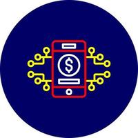 diseño de icono creativo de dinero digital vector