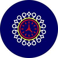 Wall Clock Creative Icon Design vector