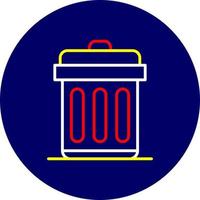 Trash Bin Creative Icon Design vector