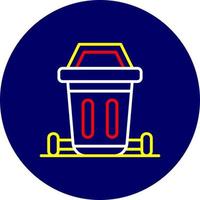 Dustbin Creative Icon Design vector