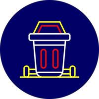 Dustbin Creative Icon Design vector