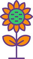 Sunflower Creative Icon Design vector