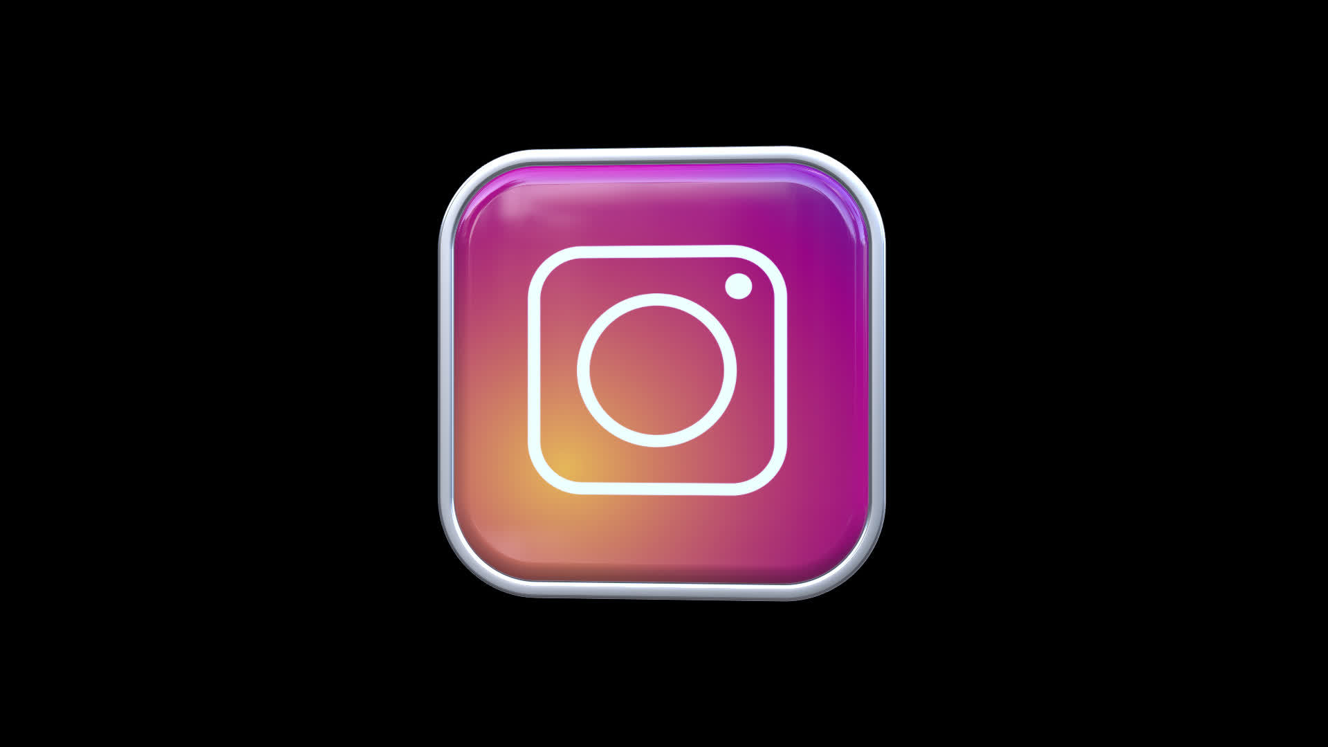 3d Instagram Square Icon Animation Transparent Background Free Video  15521650 Stock Video at Vecteezy