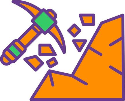 Mining Creative Icon Design vector