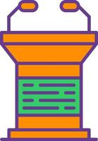 Lectern Creative Icon Design vector