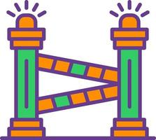 Police Line Creative Icon Design vector