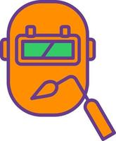 Welding Mask Creative Icon Design vector