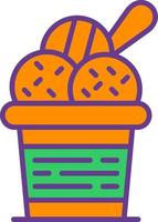 Ice Cream Creative Icon Design vector