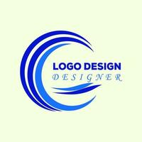 Editable logo design vector