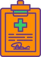 Health Report Creative Icon Design vector