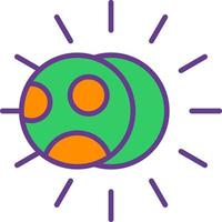 Eclipse Creative Icon Design vector