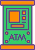 Atm Machine Creative Icon Design vector