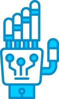 Robot Hand Creative Icon Design vector