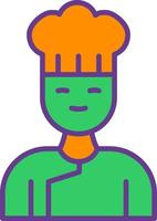 diseño de icono creativo de chef vector