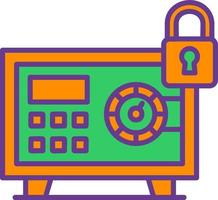 Safe Box Creative Icon Design vector