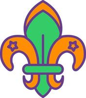 Fleur De Lis Creative Icon Design vector